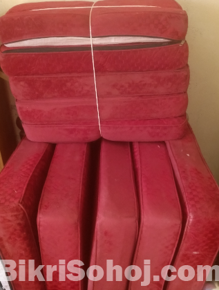 SS Made 5 seater Sofa set with Foam and cover